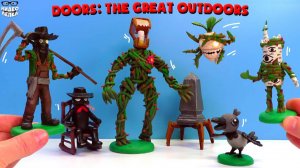 Все Монстры ДВЕРИ 3  Roblox Doors: The Great Outdoors ► Видео Лепка
