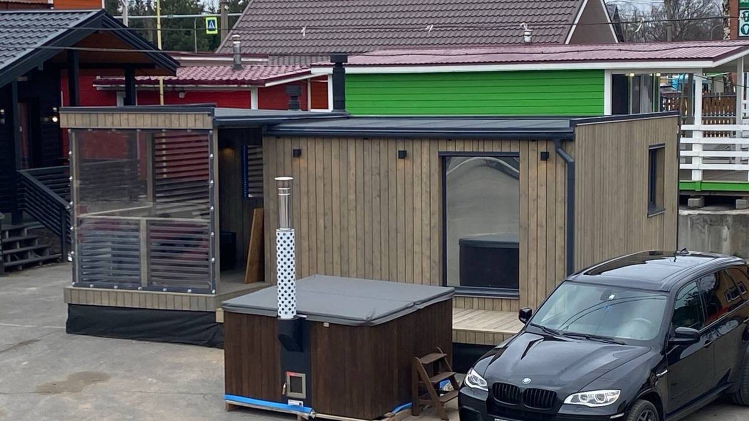 Модульная баня с кухней, санузлом и помывочной — готовое решение для комфортного отдыха!