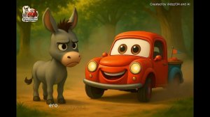 Сказка про упрямого Ослика и его подружку машинку Тарантайку