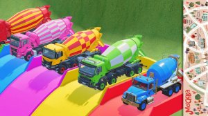 Мультики для детей про грузовые машинки бетономешалки. Яркие Мультики про машинки для малышей