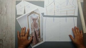 Моделирование. Нарядное платье - вечернее, для выпускного. Выкройка № 202.