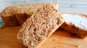Миндальный кето хлеб в микроволновке за 5 минут. Рецепт ПП хлеба!