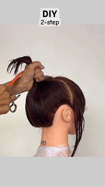DIY WOLF CUT TUTORIAL #easytutorial #haircut #hairstyle #shortvideo
