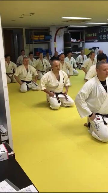 Открытие тренеровки каратэ киокусинкай