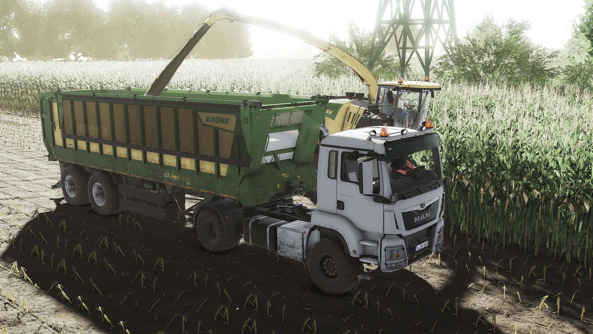 Испытания нового прицепа KRONE GX AgriLiner 520 с Agri MAN TGS18.500 смотреть онлайн