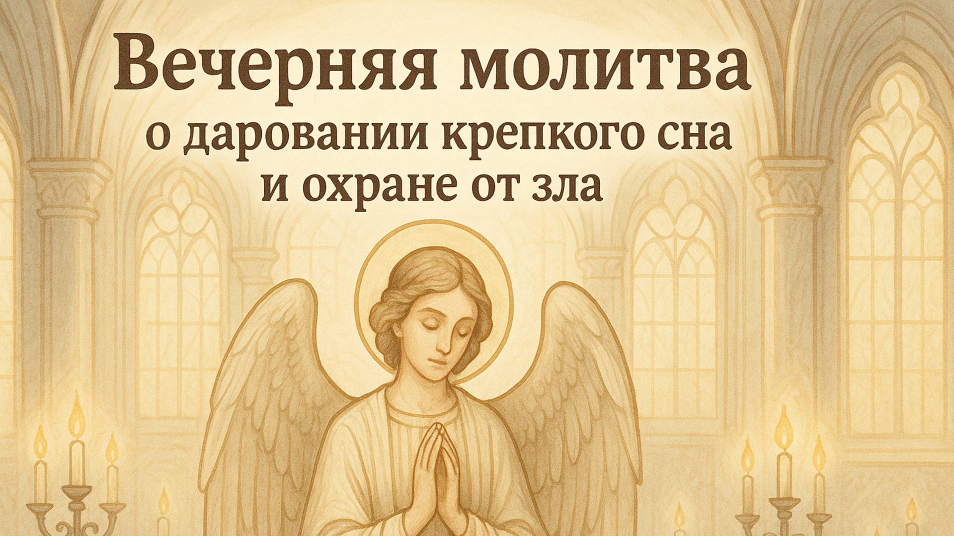 Вечерняя молитва о даровании крепкого сна и охране от зла смотреть онлайн