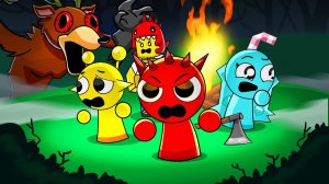 СПРУНКИ, но они выживают в игре «99 ночей в лесу» в Roblox | анимация роблокс