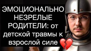 ЭМОЦИОНАЛЬНО НЕЗРЕЛЫЕ РОДИТЕЛИ: от детской травмы к взрослой силе