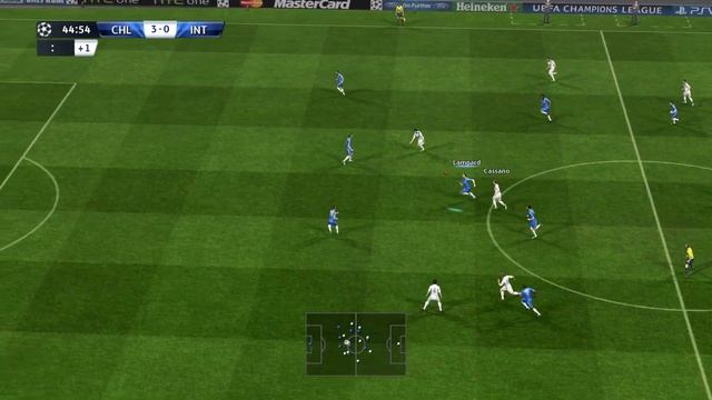 Матч Лиги чемпионов Челси - Интер (Pes 13) смотреть онлайн