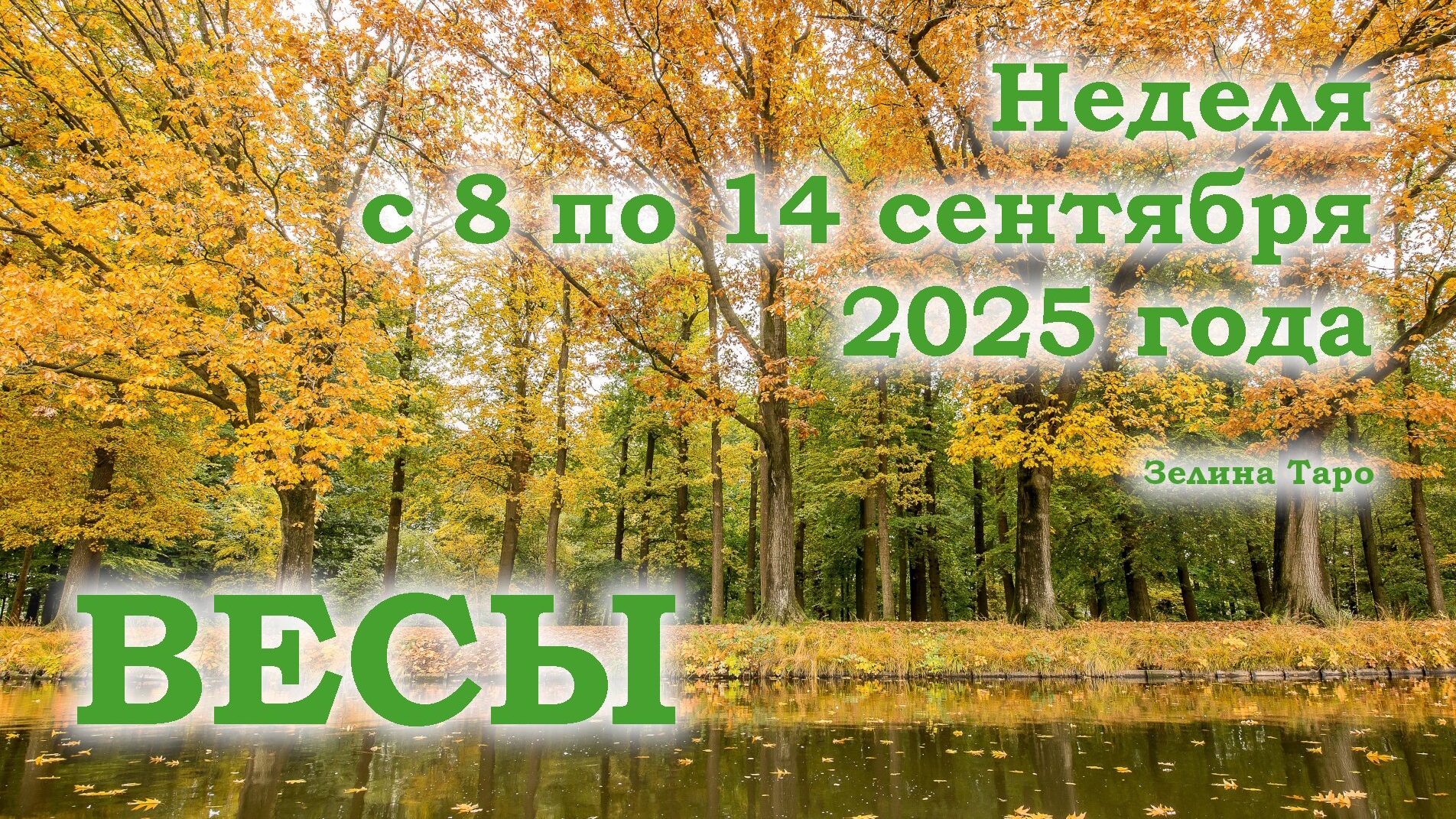 ВЕСЫ | ТАРО прогноз на неделю с 8 по 14 сентября 2025 года