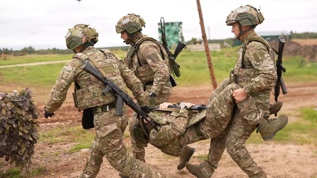 Демонстрация навыков штурма и зачистки опорных пунктов в рамках учения "Взоимодействие-2025". смотреть онлайн