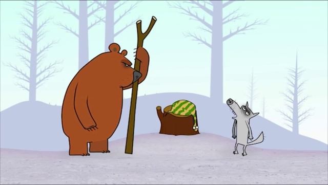 Лесное трио медведь, заяц и волк (полная версия) смотреть онлайн