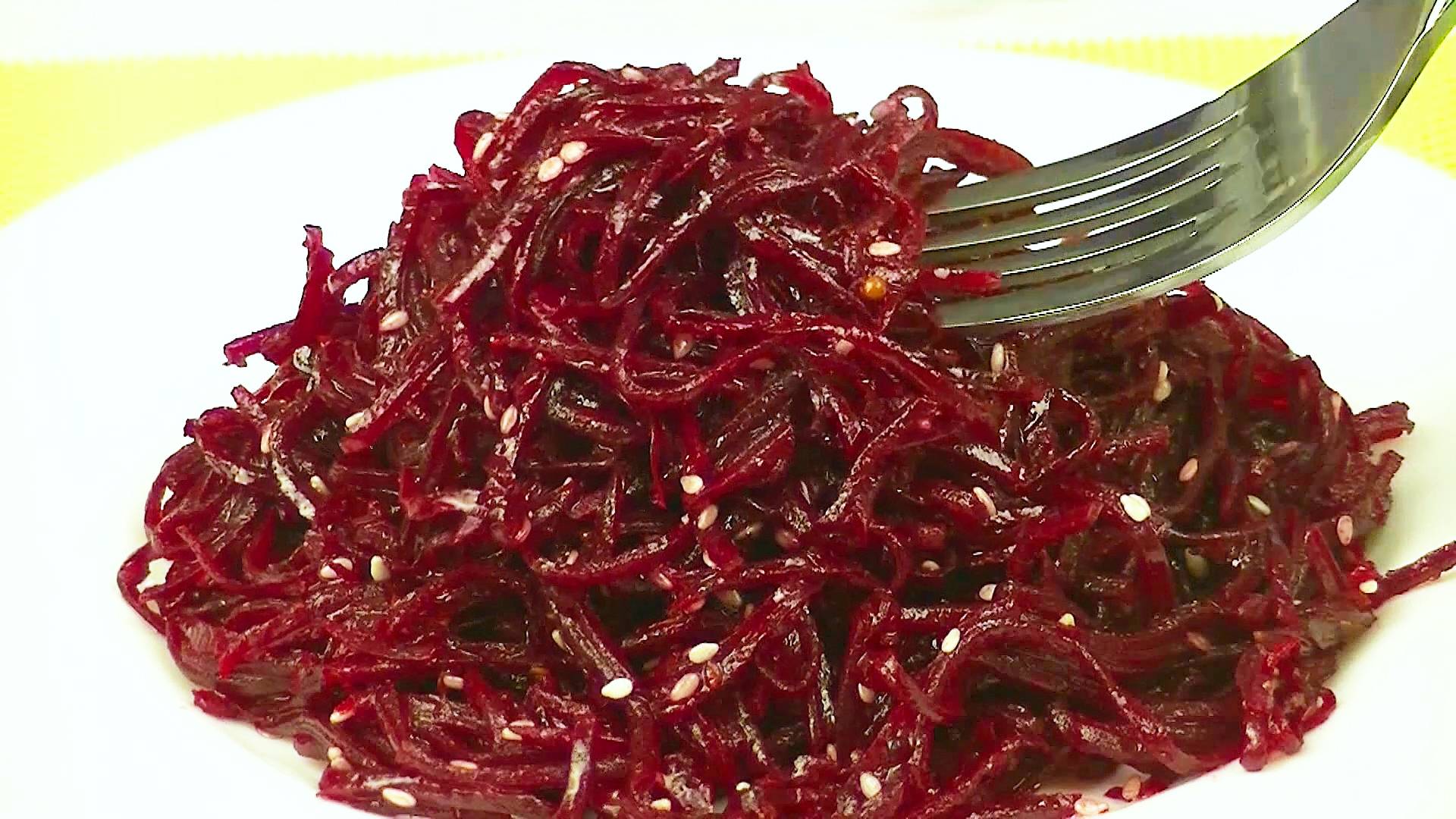 САЛАТ из СВЕКЛЫ который любят все! Свекла по-корейски. смотреть онлайн