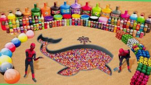 Мультики для малышей. Эксперименты радужный кит и шарики Орбиз. Детские мультики онлайн.