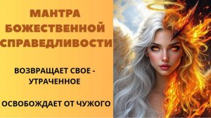 Мантра Божественной Справедливости. Возвращает свое - утраченное. Освобождает от чужого.