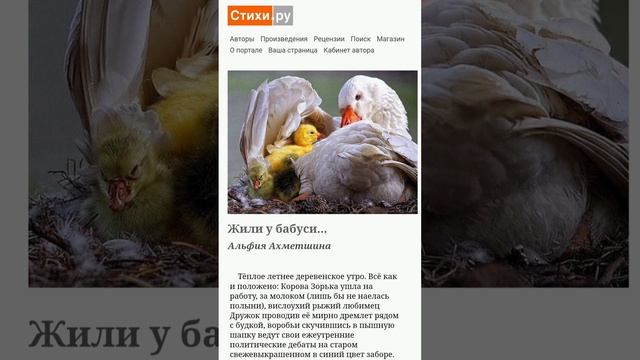 Жили у бабуси