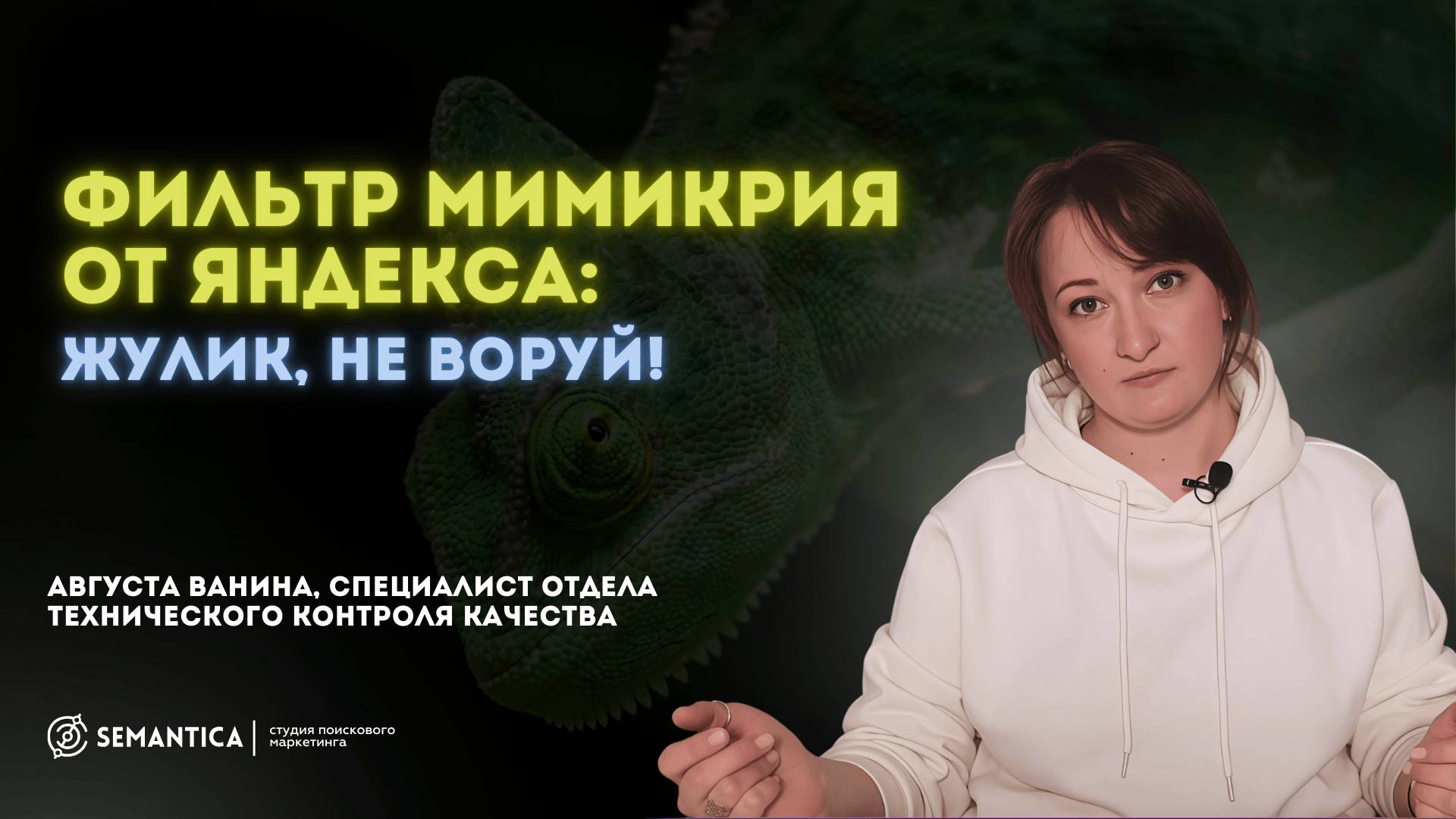 Фильтр Мимикрия от Яндекса. Жулик, не воруй!