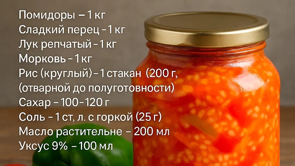 Салат с рисом!