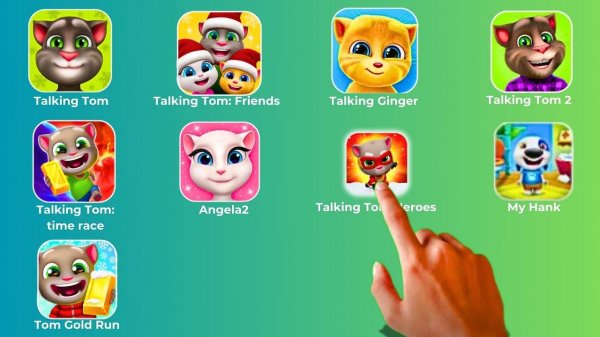 My Tom,My Tom 2,My Tom_ Friends,My Tom_Time Race,Tom_ Heroes,My Angela 2,Tom Gold Run,Ginger,My Hank