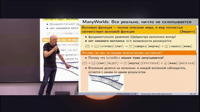 Лекция Алексея Семихатова «Что всё-таки существует в квантовом мире» смотреть онлайн