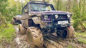 Гелики на бездорожье против Уаз на V8 и самодельного вездехода