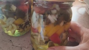 Салат с желатином! Вкусно и полезно тем у кого больные суставы! Готовим на зиму!