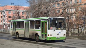 Последний автобус ЛиАЗ-5256.45 (К 835 АТ 122). Покатушки по пригороду Барнаула.