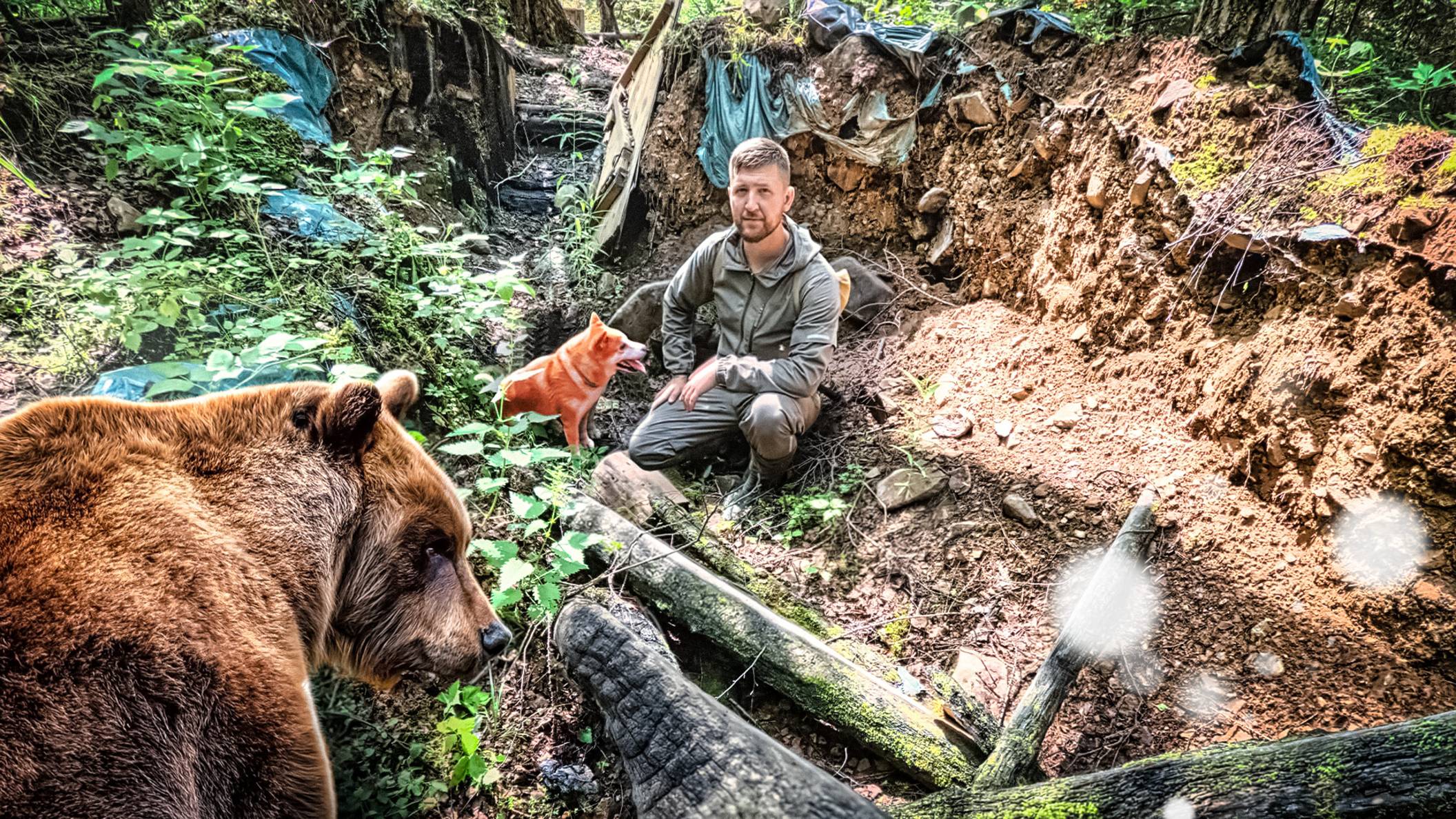 СРЕДИ МЕДВЕДЕЙ! РАЗРУШЕННАЯ ЗЕМЛЯНКА В ГЛУХОЙ ТАЙГЕ | В ПОХОД ПО ИЗБАМ смотреть онлайн