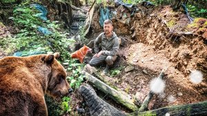 СРЕДИ МЕДВЕДЕЙ! РАЗРУШЕННАЯ ЗЕМЛЯНКА В ГЛУХОЙ ТАЙГЕ | В ПОХОД ПО ИЗБАМ