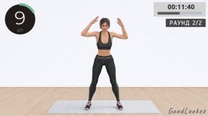 20 мин ХОДЬБА + КАРДИО-УПРАЖНЕНИЯ на 2000 шагов __ Худеем в животе и талии⚡️