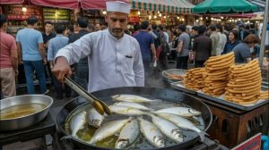 подборка уличной еды из Пакистана