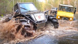 РВУТ БЕЗДОРОЖЬЕ! Оффроуд Монстры - ГРУЗОВИК Unimog 45", Ford Bronco 50" и багги БТР на 50" колёсах