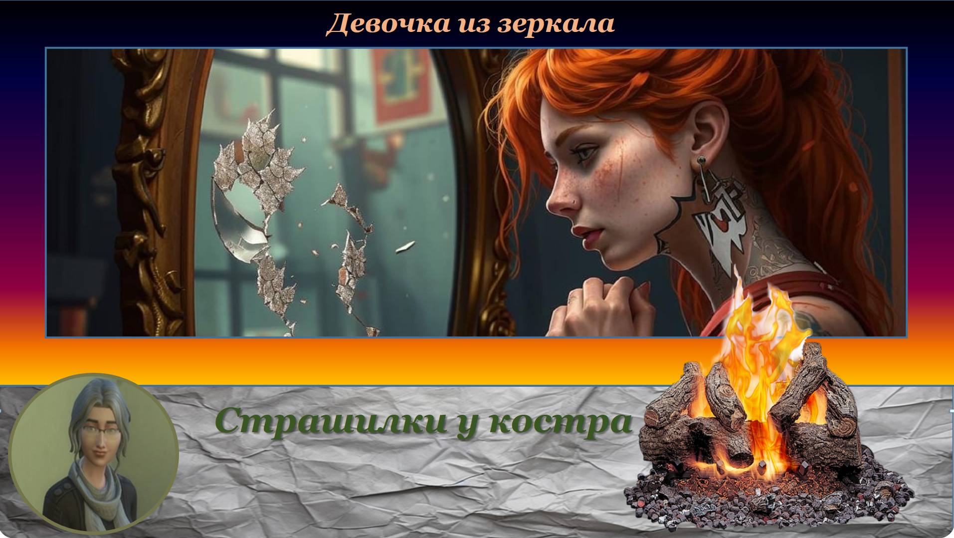 Страшилки у костра. Девочка из зеркала.