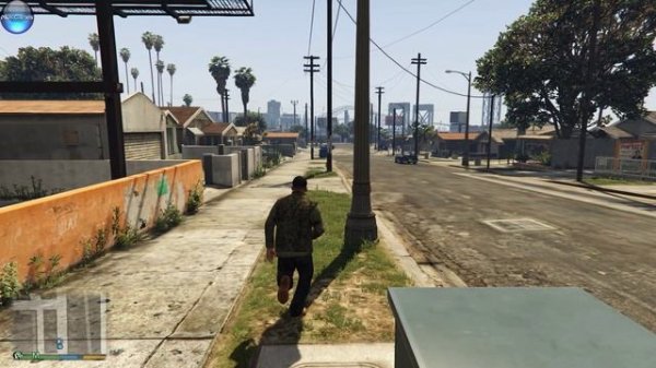 Grand Theft Auto V - Все три главных героя игры против Баллас