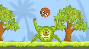 Красный Шар в игре Bounce Ball 5 Уровни 96-100 Босс