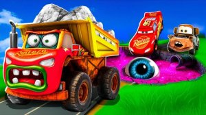 Зомби-яма мутирует в Маккуина! СПОРТИВНЫЕ ТАЧКИ на BeamNG Drive