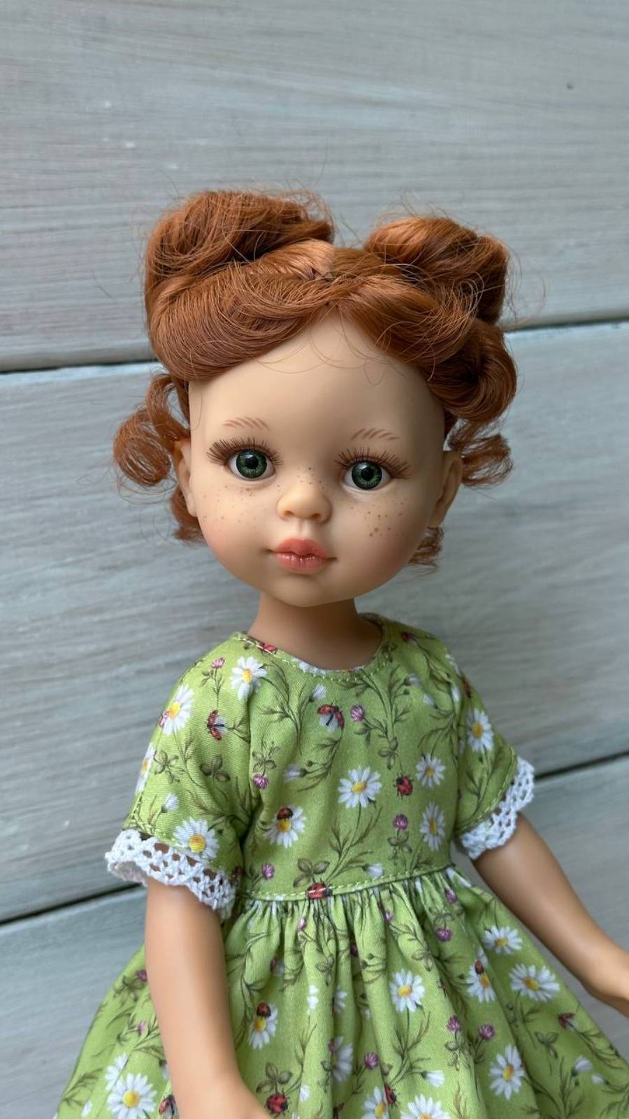 Платье "Ромашка" для куклы Паола Рейна