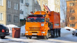 Мусоровоз МК-4555-08 на шасси КамАЗ-65115-A5 (Р 830 СЕ 22) / KAMAZ garbage truck.