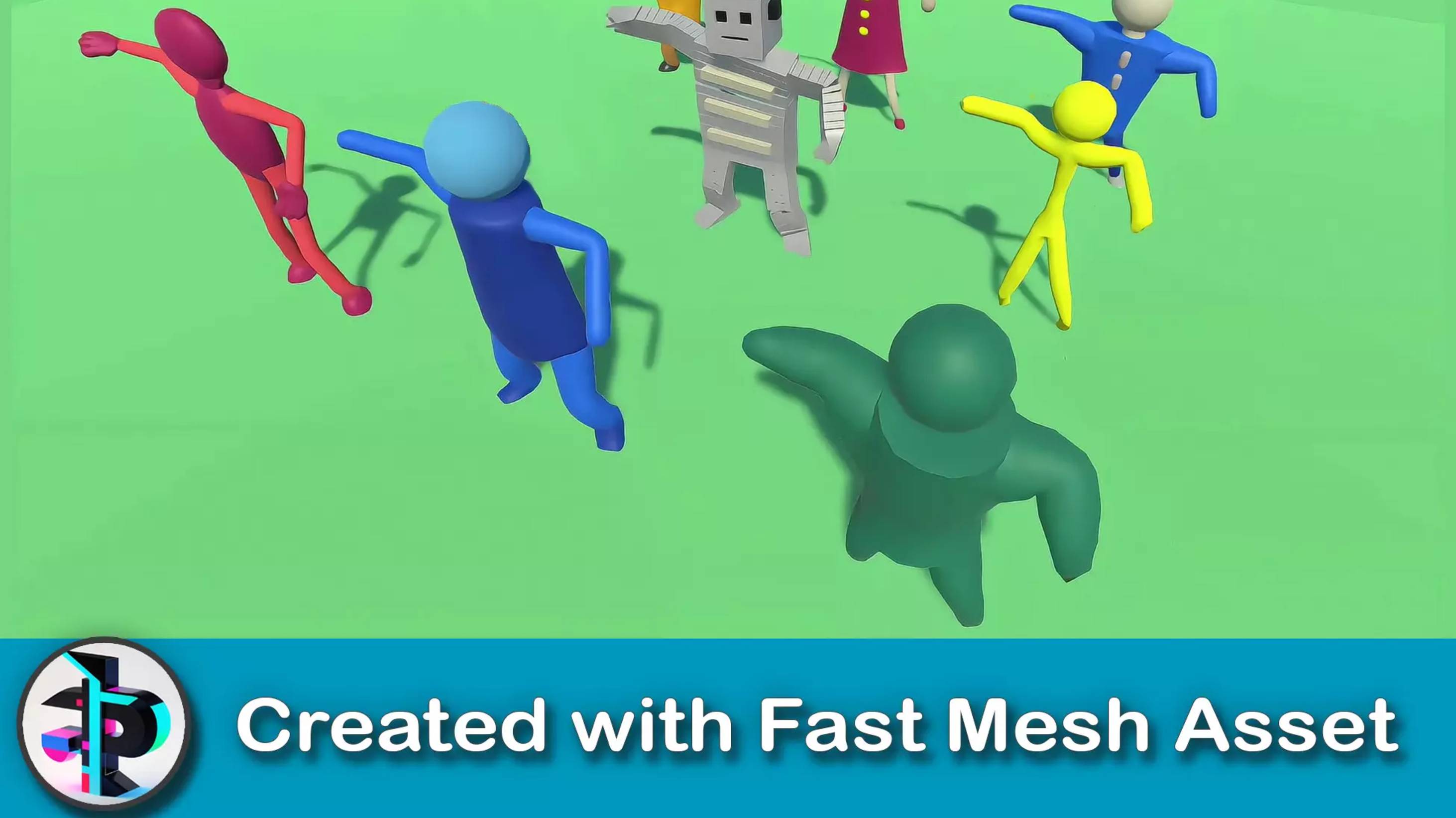 Asset Unity - Experimental Stickman - Created With FastMesh Asset