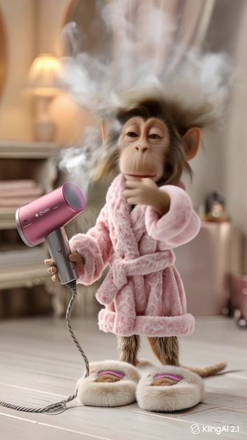 Обезьяна после душа смотреть онлайн