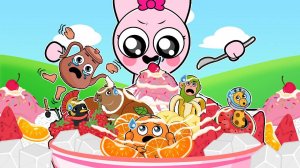 Малышка Пинки ест фруктовый брейнрот бингу? Невероятный Спрунки - Брейнрот МУКБАНГ | ASMR | Анимация