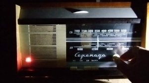 Ночной эфир с ламповой радиолой "Серенада" из СССР 1964 год #oldradio