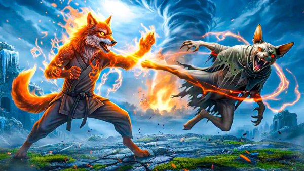 ФИНАЛЬНАЯ БИТВА С ГНУСНЫМ КОТОМ МАРСИКОМ! Полный фильм Хаски Бандит