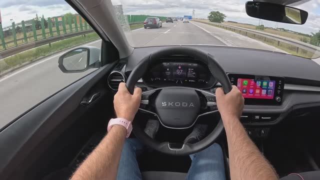 Skoda Fabia 2025 (1.0 л. TSI 115 л.с.) POV Test Drive смотреть онлайн