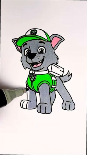 Раскраска Рокки ♻️ Щенячий патруль 🐶