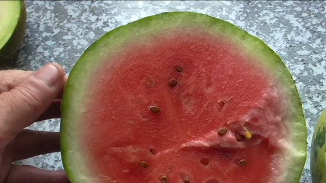 Арбузы ПЕКИНСКАЯ РАДОСТЬ КРЕСТЬЯНСКАЯ в разрезе и на вкус