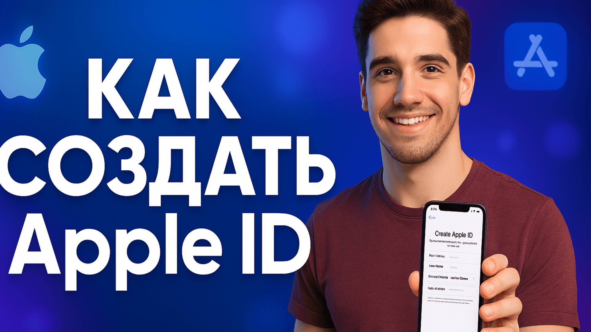 Как быстро создать Apple ID на iPhone смотреть онлайн