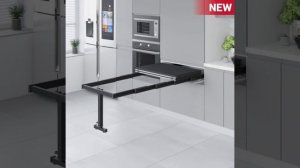 Механизм для стола в три сложения с опорной ножкой