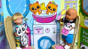 КТО КРУЧЕ😎 НЯНЯ ДЛЯ ПИТОМЦЕВ?😺КАТЯ И МАКС Веселая семейка истории бумажной куклы ДОМИКИС Даринелк