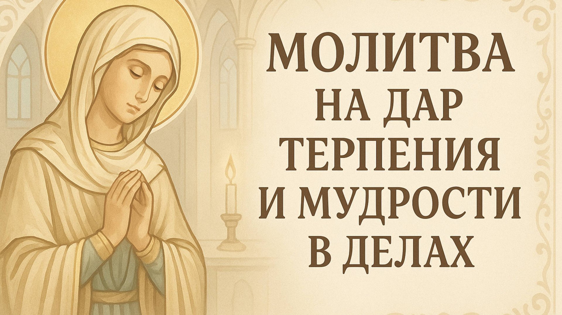 0904(13)Молитва на дар терпения и мудрости в делах смотреть онлайн
